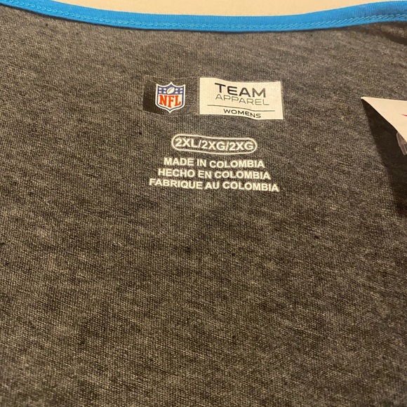 NEW WITH TAGS CAROLINA PANTHERS TOP SIZE 2X - Picture 3 of 3